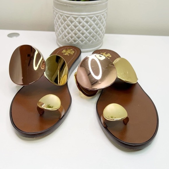 Tory Burch Patos Multi Disk Sandal. Size 6.5      #33 - Picture 3 of 7